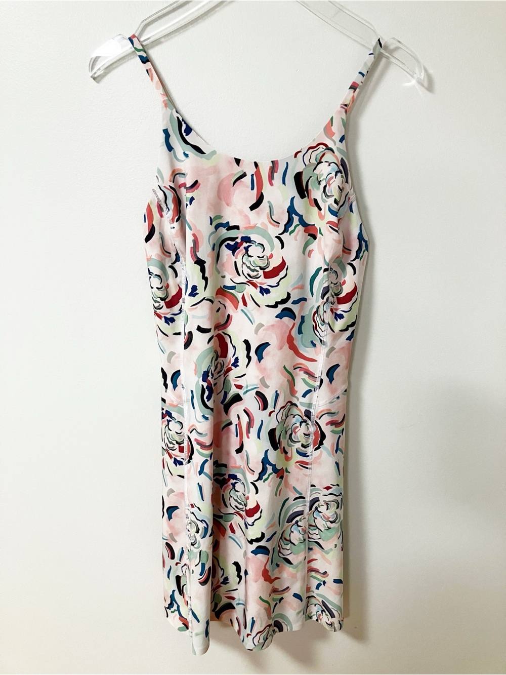Athleta | Pink Floral Infinity Dress M Athletic Gym Tenniscore Sporty Workout